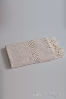 Элитное махровое полотенце Meyzer Tassels слоновая кость от Hamam