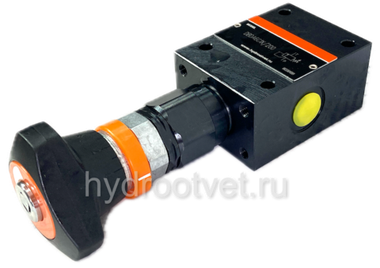 DBDA10G1X/200 - Предохранительный клапан прямого управления Ду10, давление регулировки до 200 бар, тип монтажа - резьбовой, элемент регулировки A = рукоятка с ключом