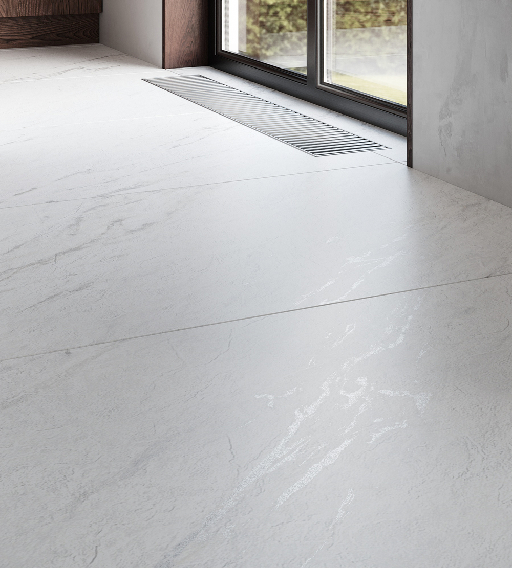 Керамогранит, Arcadia Ceramica, LAZIO BIANCO, 1200x600 мм, матовая с глянцевым эффектом