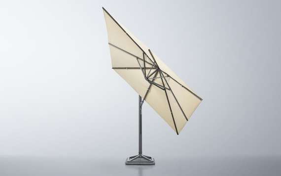 Зонт профессиональный Levia 3х3 м, тик, тортора. База и светильник в комплекте