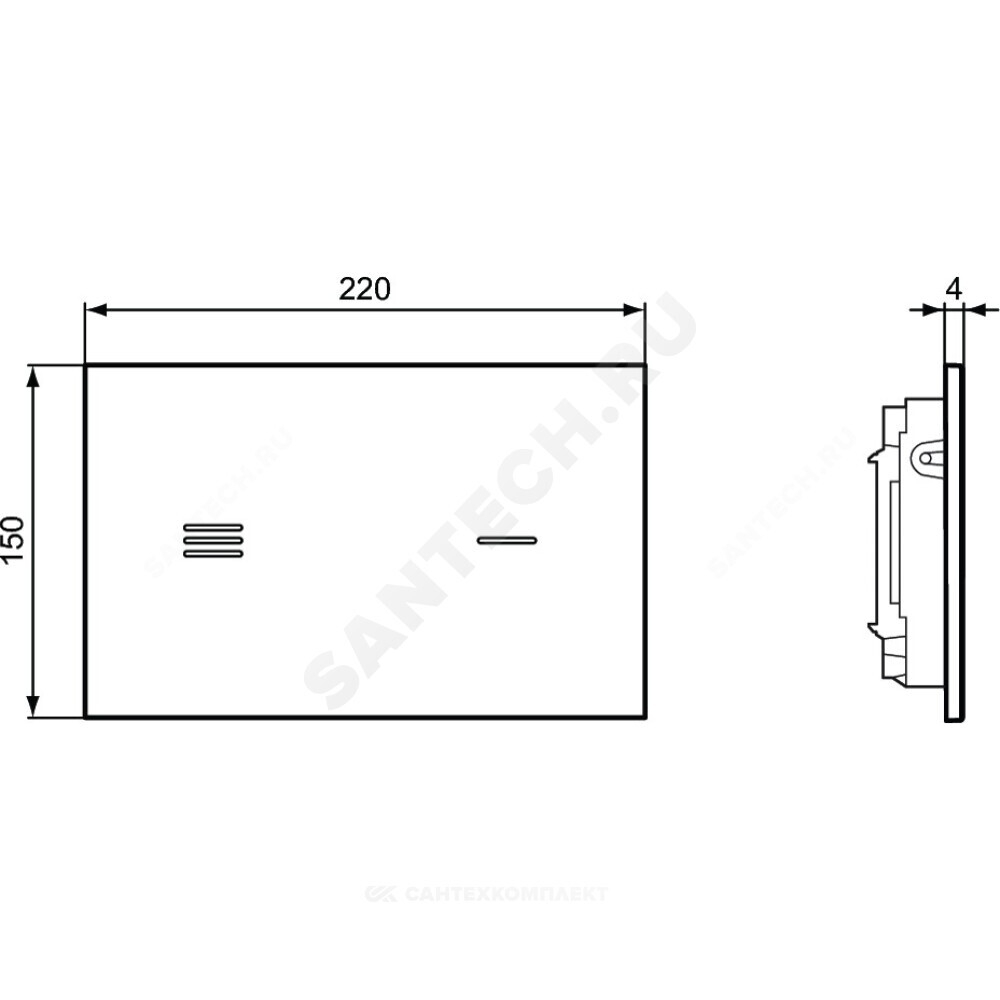 Система управления смывом для унитаза сенсор подключение к сети SIMFO Ideal Standard R0129RX
