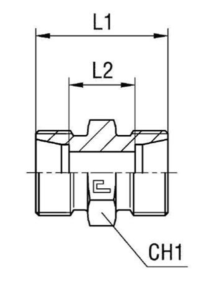 Соединение P DS16 24х1.5 (корпус)