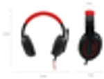 Наушники с микрофоном Komc M202 Black-red (джек 3,5mm)