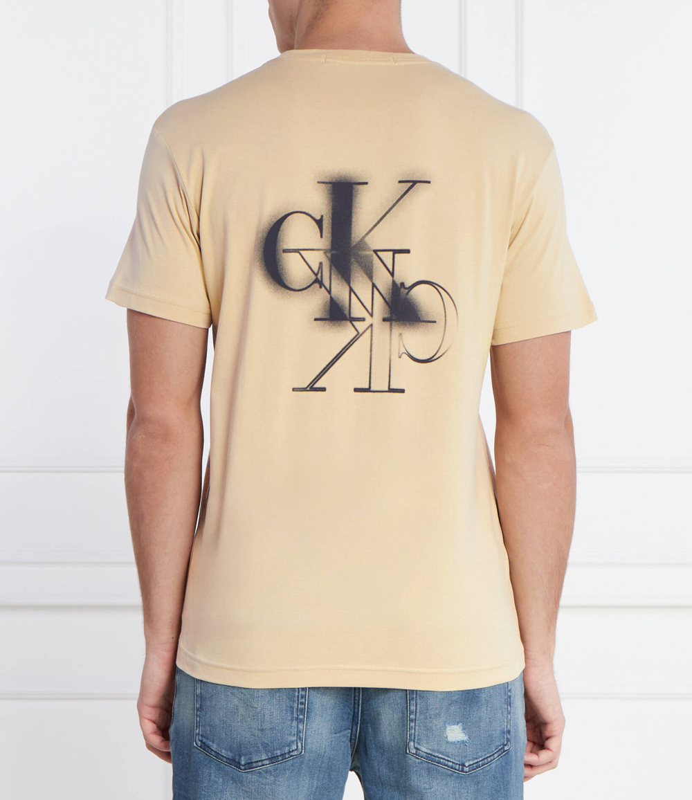 Футболка CALVIN KLEIN JEANS - бежевый(J30J324646)