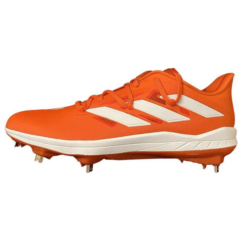Adidas Low-Top Upper Height Anti-Slip And Wear-Resistant Functionality Baseball Shoes Men"s Orange