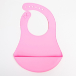 4482615 Нагрудник силиконовый с карманом, цвет розовый