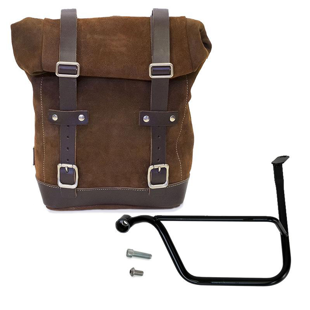 Unitgarage Боковая сумка из кожи + левый держатель Triumph Speed Twin 1200 U002CB+1020SX