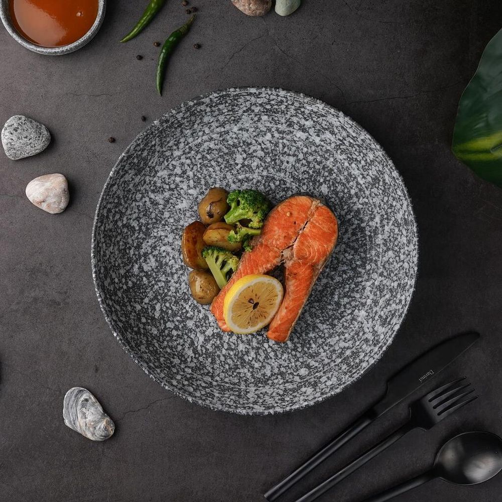 Салатник 1200 мл d 25 см h4,5 см Stone Untouched Taiga P.L. Proff Cuisine [1]