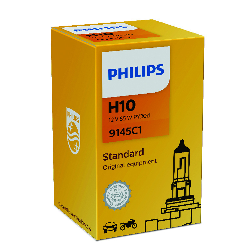 Автолампа 12V H10 45W Philips
