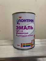 Эмаль ПФ-115 по металлу дереву красная 1 кг
