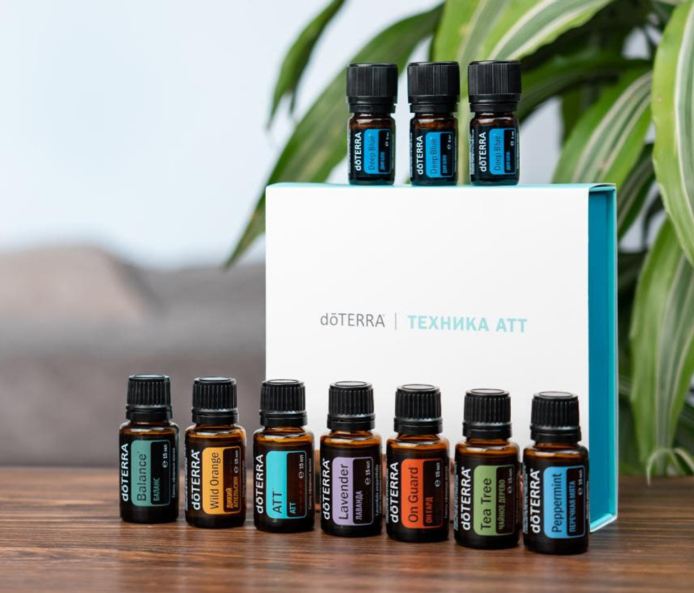 Набор эфирных масел для массажа doTERRA «Техника АТТ» + регистрация + подарки + видеокурс
