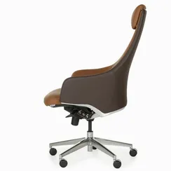 Офисное кресло Pema, натуральная коричневая кожа