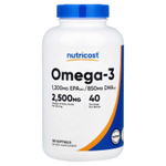 Nutricost, омега-3, 120 капсул