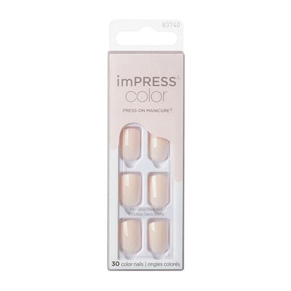 Self-adhesive nails imPRESS Color Point Pink 30 pcs