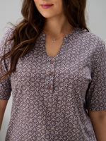 Блузка БЛ-122/ришелье-кофе