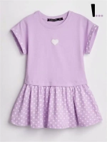 Платье оверсайз в сад с коротким рукавом