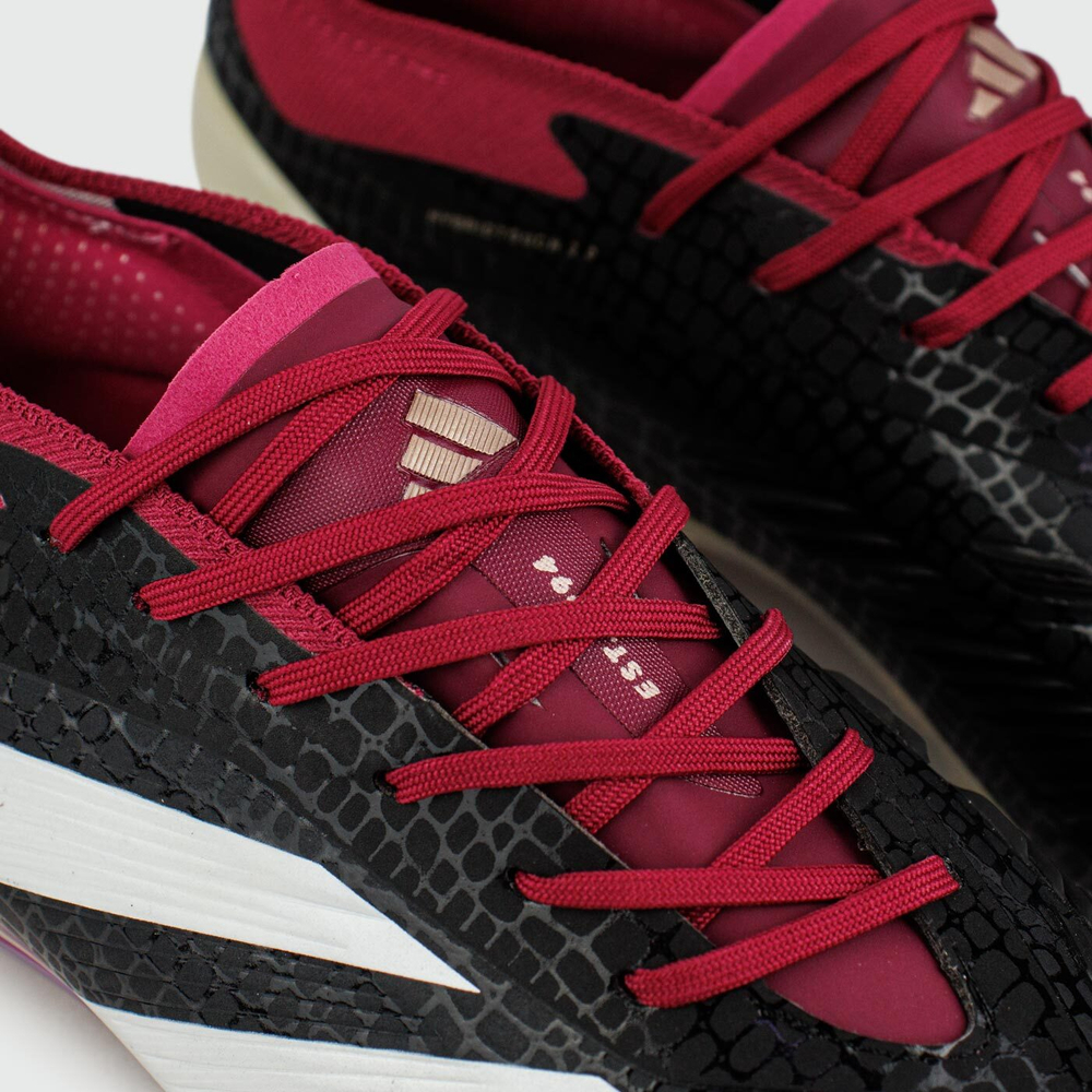 Бутсы Adidas Predator Elite FG Black Bordeaux