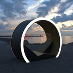 Беседка-лежак Кольцо с подсветкой