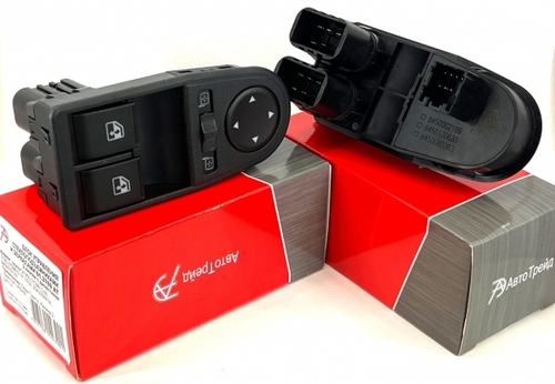 Кнопка стеклоподъем. /DATSUN on-DO, mi-DO 2195-2197, 21217 URBAN/ блок на 2 стеклоп.+джойстик зеркал зелен.подсветка (АвтоТрейд)