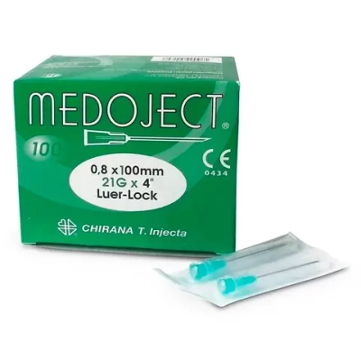 Игла инъекционная 21G 0,80 х 100мм Luer-Lock (100 шт/уп) Chirana