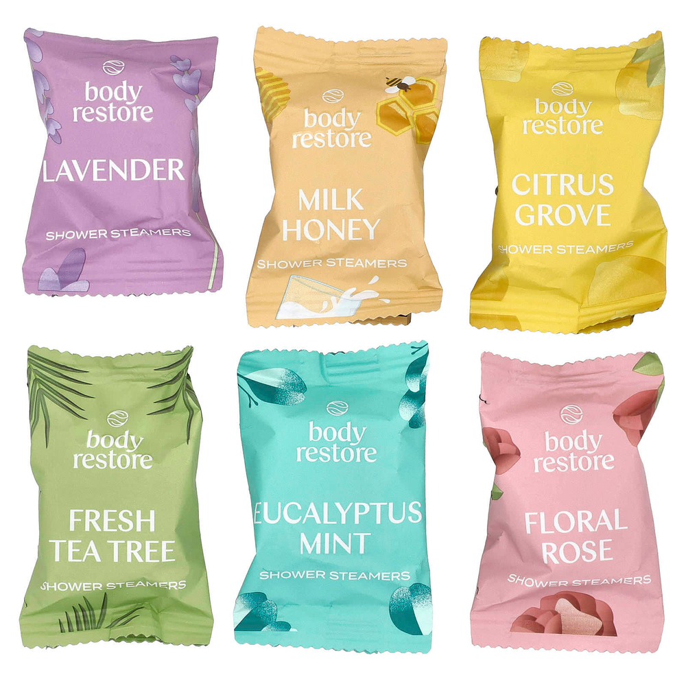 Body Restore, Пароварки для душа Essence, смесь Essential, 6 таблеток, 5,3 унции