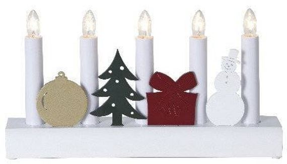 Светильник декоративный JULIA, выс.15 см, шир.28 см, провод 1,8 м, белый (271-31)