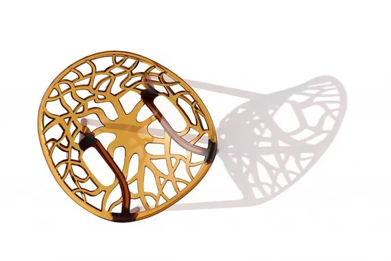 Стул Crystal прозрачный янтарный