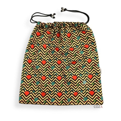 Мешок COZA  для хранения вещей с принтом "Авангард", на шнурке, 33х37 см