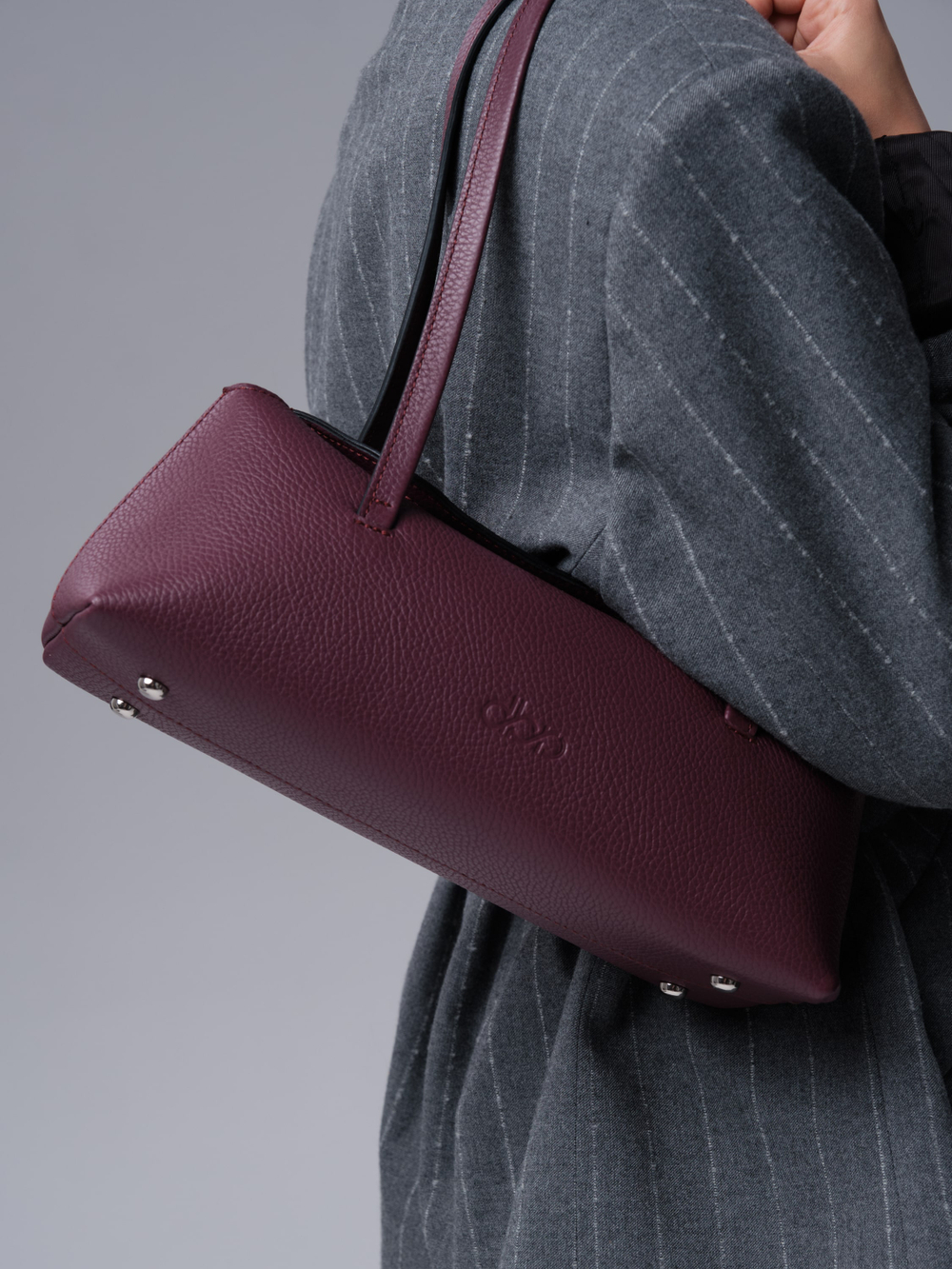 Кожаная сумка Raduy DBR 31127 бордовое вино