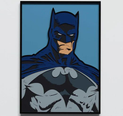 3D Картина по номерам из дерева Бэтмен, 23x30 см