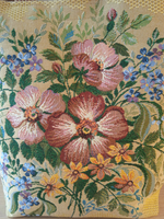 Гобеленовая сумка Букет с шиповником (39х39х12)