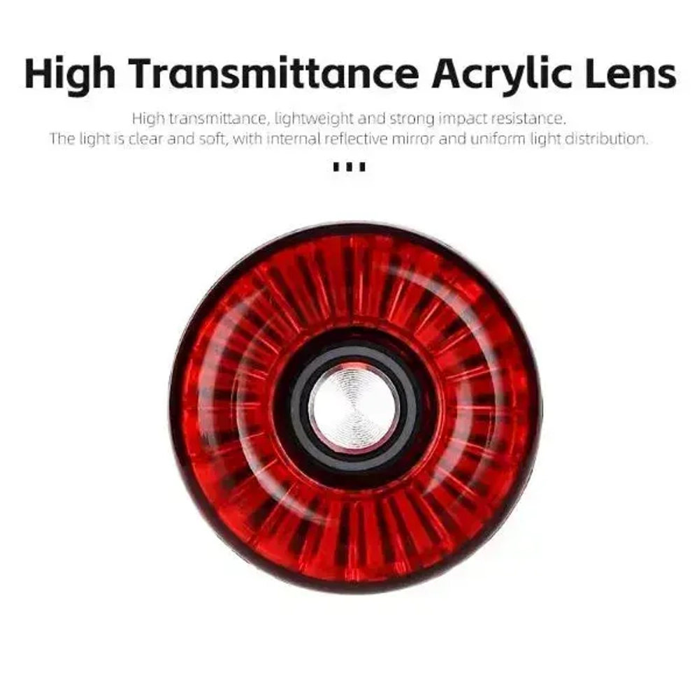 Фонарь велосипедный, задний West Biking YP0701395 (аккум. 400 mAh, Type-C)