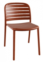 Стул пластиковый Papatya Tarabya-S, янтарно-оранжевый