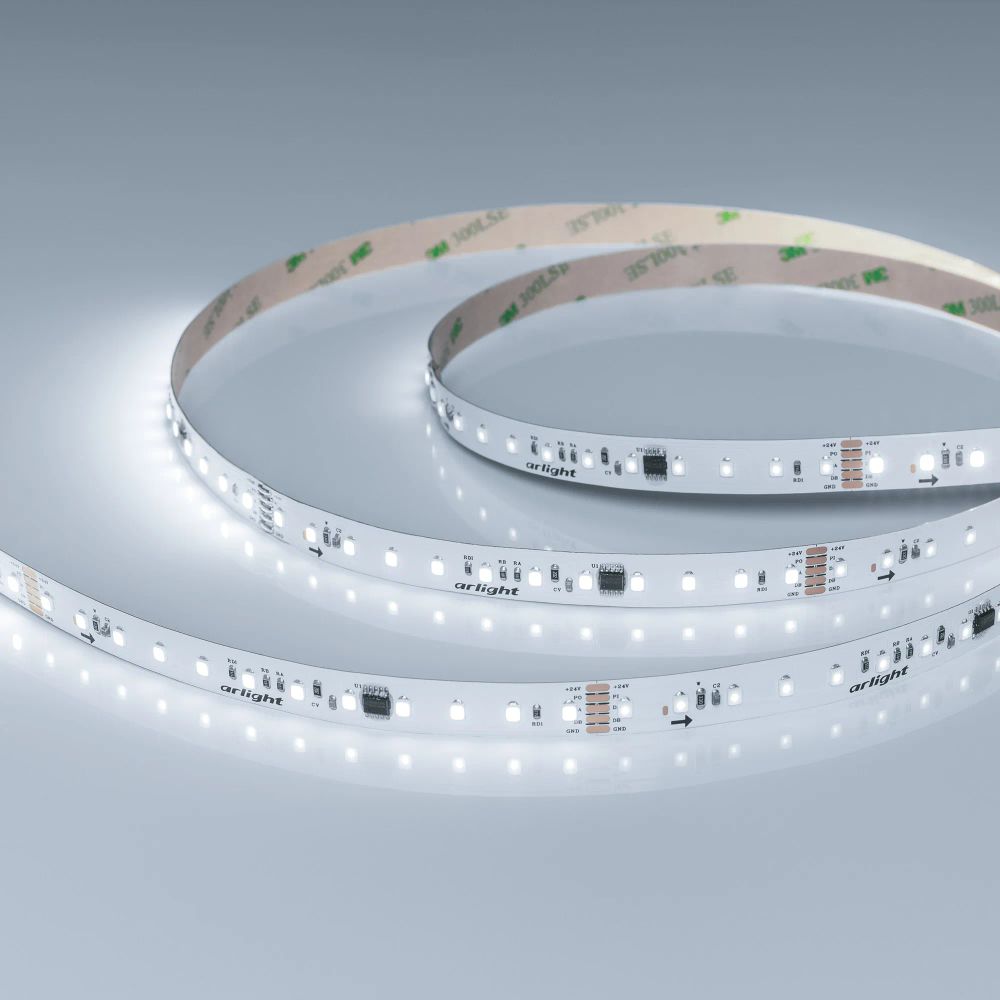 Светодиодная лента DMX-A96-12mm 24V White6000-PX12 (14 W/m, IP20, 5m) (Arlight, CRI>90) 058171