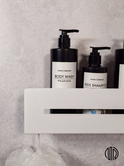 Полка настенная прямая белая MetaDec Sideline 40см