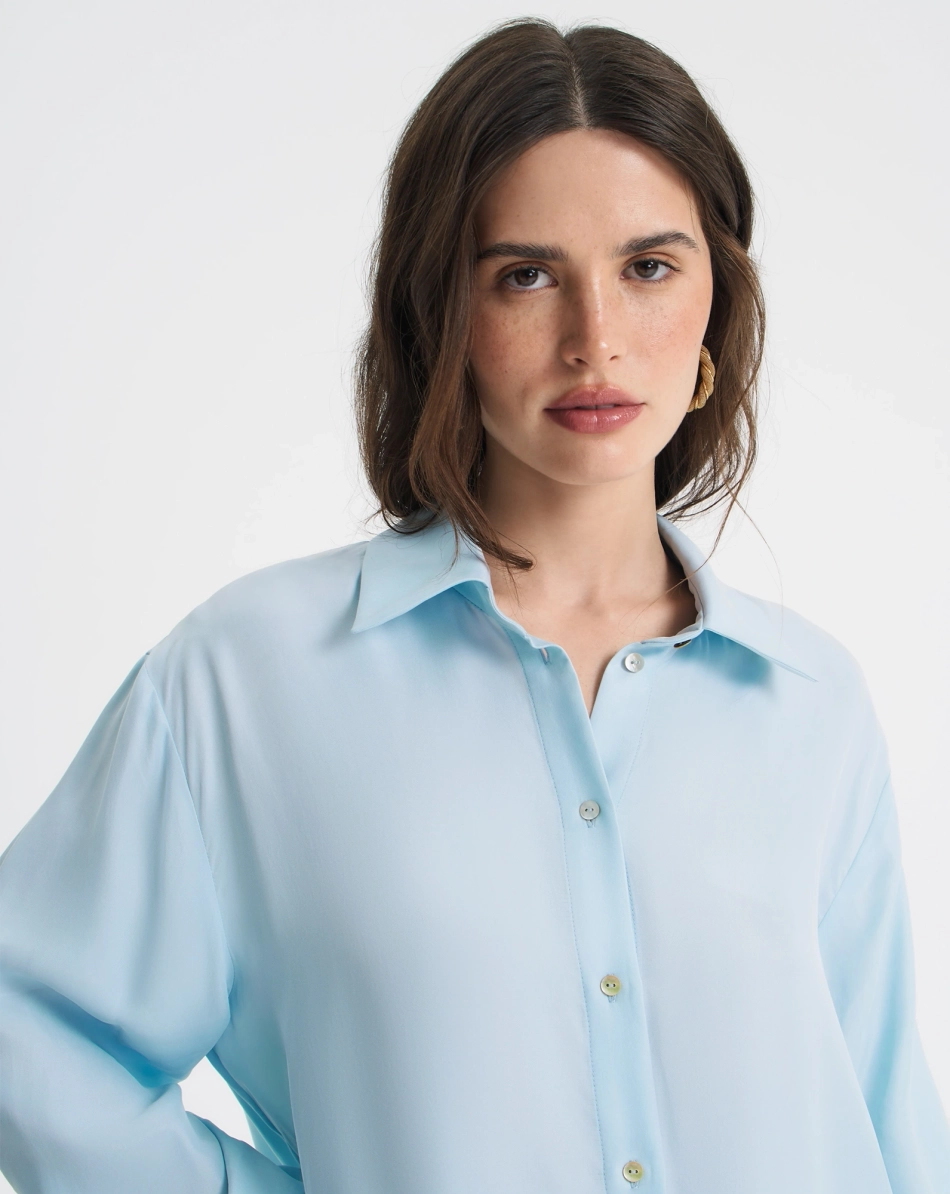 Свободная рубашка из купры