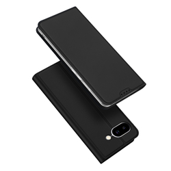 Чехол книжка из PU кожи черного цвета от Dux Ducis для Google Pixel 9a, серия Skin Pro Series Case