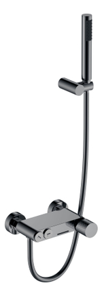 Boheme Смеситель STICK для ванны Shine Gun Metall c ручкой DIAMOND
