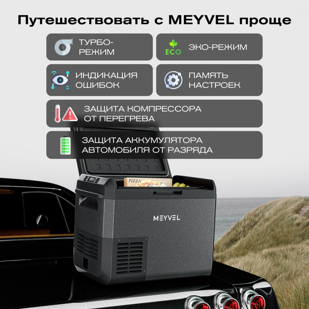 Автохолодильник Meyvel AF-M30 (Чёрный)