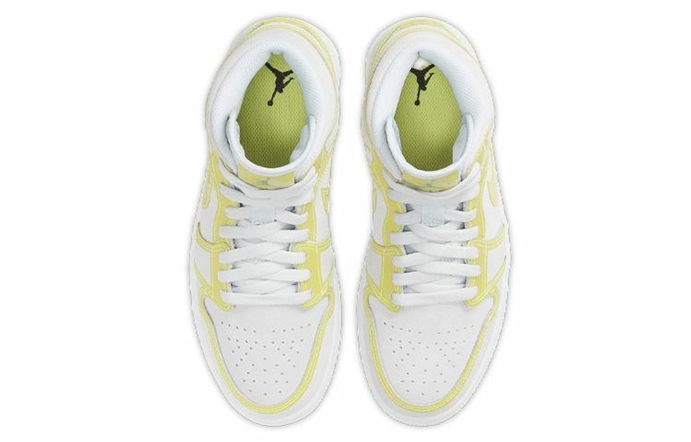 Кроссовки Jordan Air Jordan 1 Mid Lx "Opti Yellow" (Женская размерная сетка)