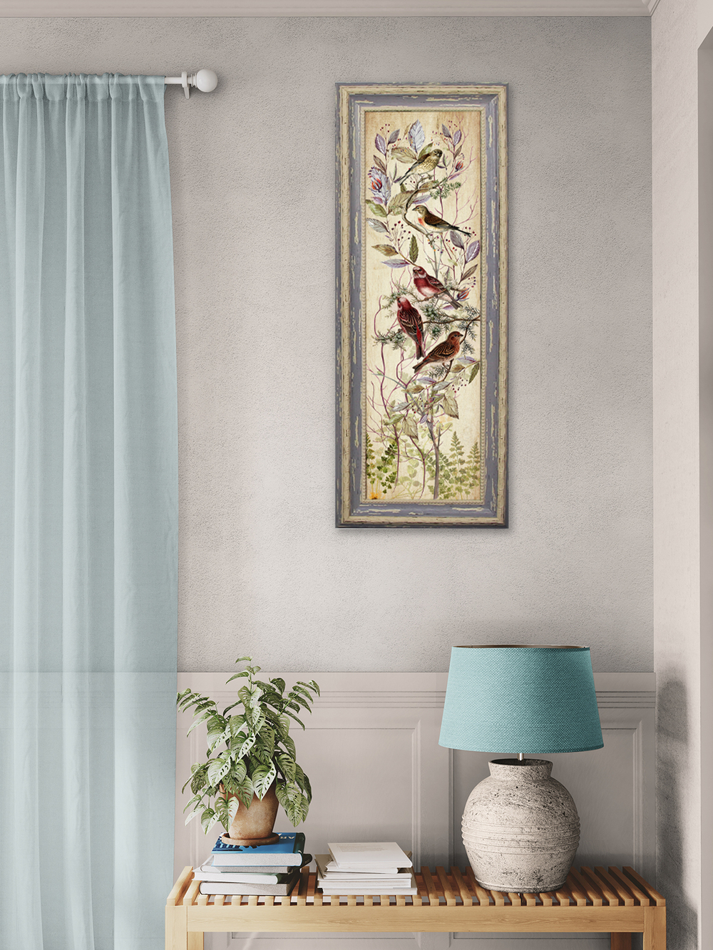 Картина на стену для интерьера на холсте в раме 22.5*57.5 см