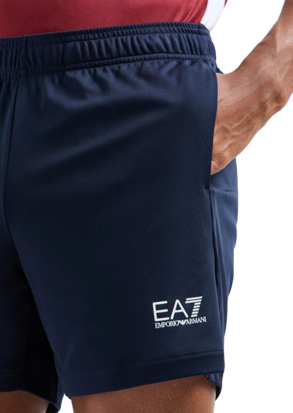 Мужские теннисные шорты EA7 Man Jersey - небесный