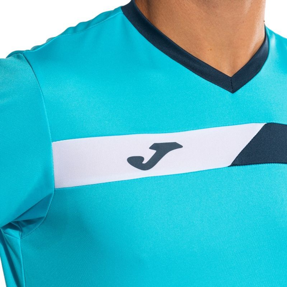 Мужская теннисная футболка Joma Court Short Sleeve T-Shirt - Бирюзовый