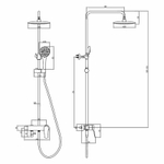 Душевая система Lemark Bronx LM3762BL Черная