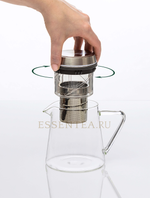 Чайник стеклянный "Тейт" с заварочной колбой