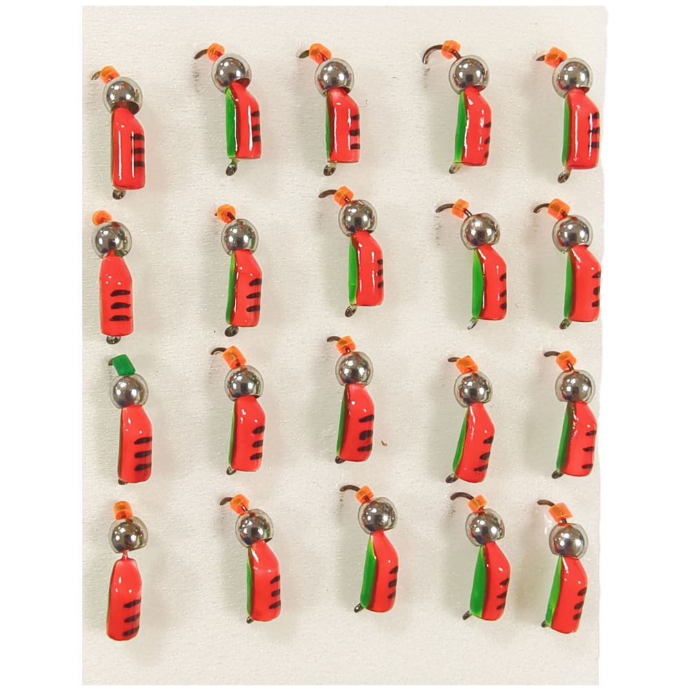 Мормышки Столбик d 3мм. 0.85гр. Вольфрам. Латунный шар. (набор 20 штук)