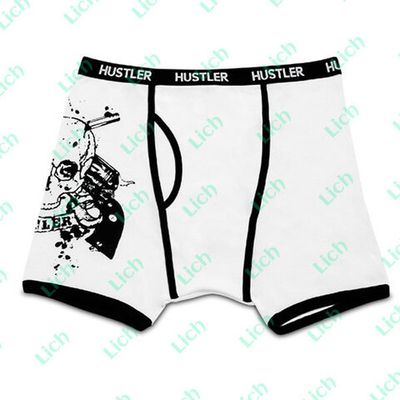 Белые мужские боксеры с рисунком