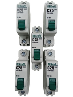 Автоматический выключатель 1-пол. 25А тип C 4,5кА серия ВА-101 DEKraft (5шт)