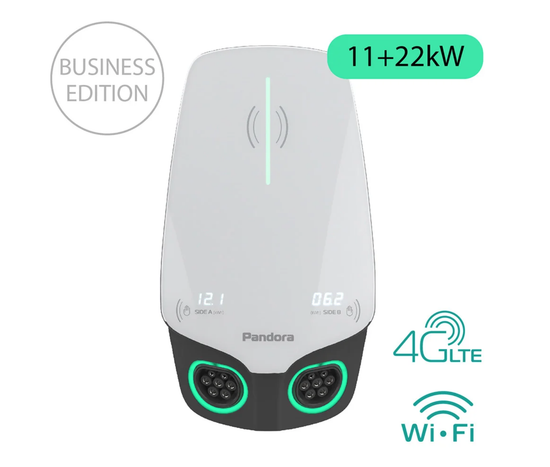 Настенная зарядная станция Pandora Wall-E DUO Business Edition AC 11+22 кВт