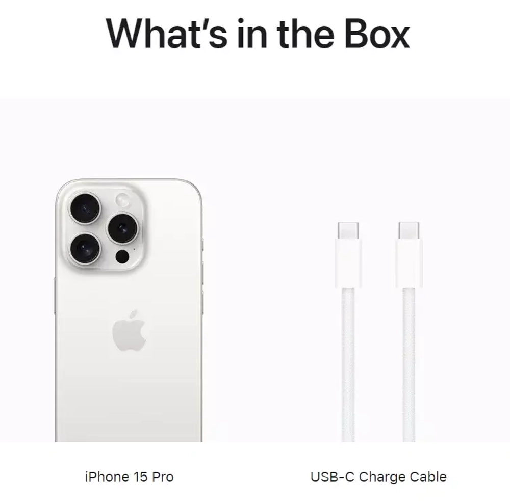 Смартфон Apple iPhone 15 Pro 512GB Titanium White